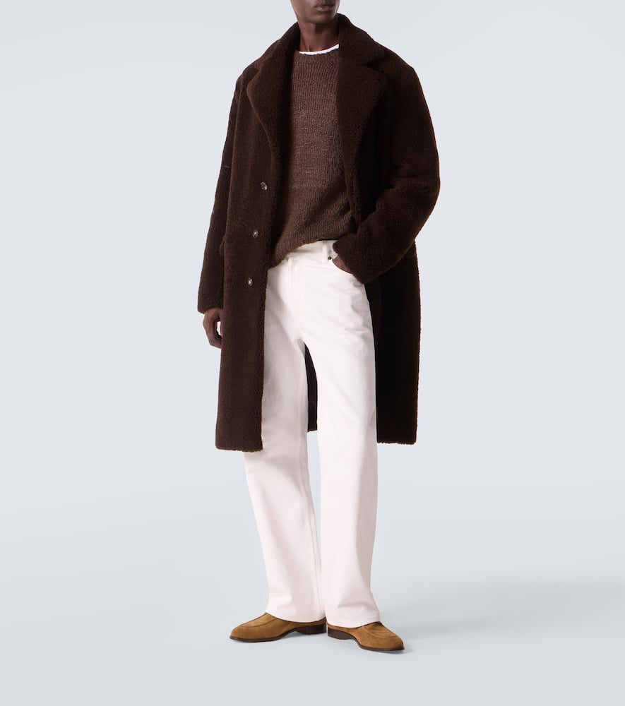 Gabriela Hearst Teddy Shearling Coat In Brown