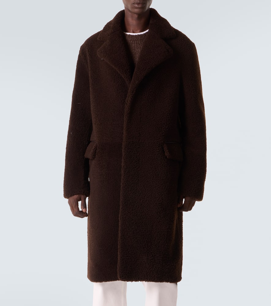 Gabriela Hearst Teddy Shearling Coat In Brown