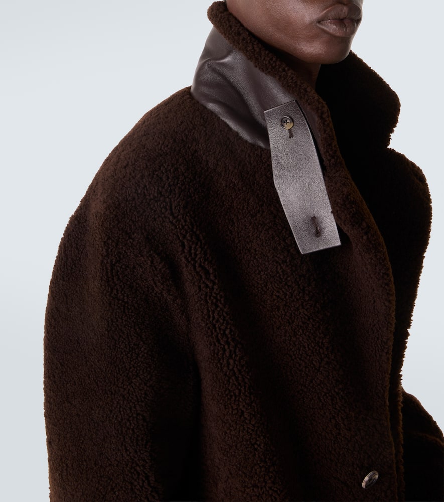 Gabriela Hearst Teddy Shearling Coat In Brown