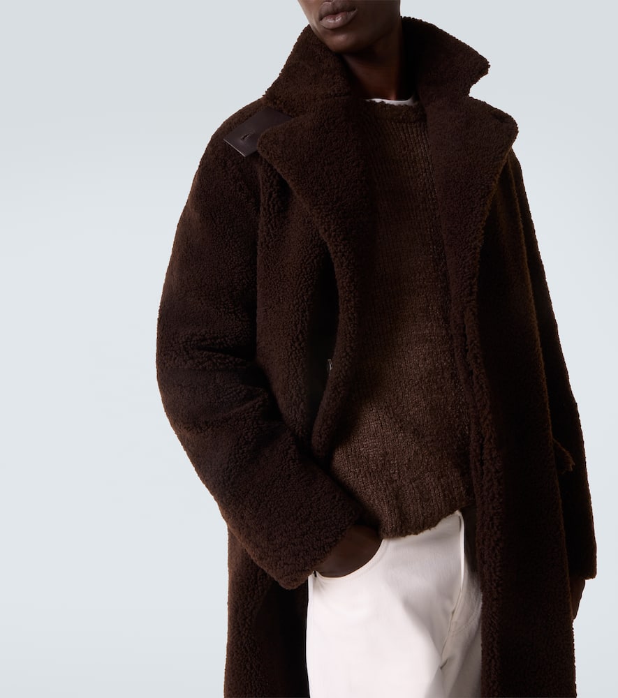 Gabriela Hearst Teddy Shearling Coat In Brown