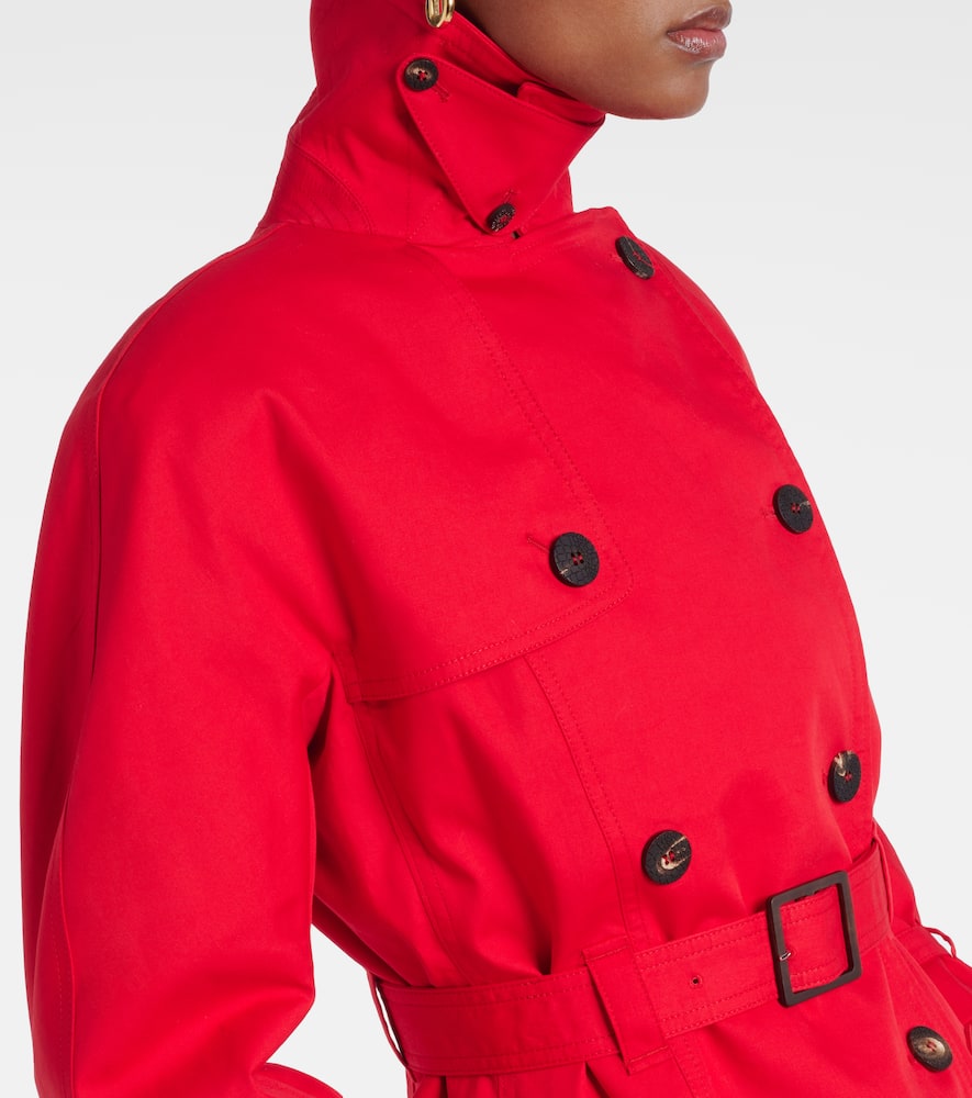 Jacquemus Cotton-blend Coat In Red