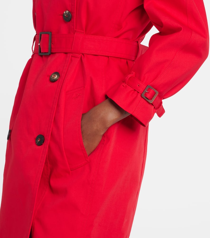 Jacquemus Cotton-blend Coat In Red