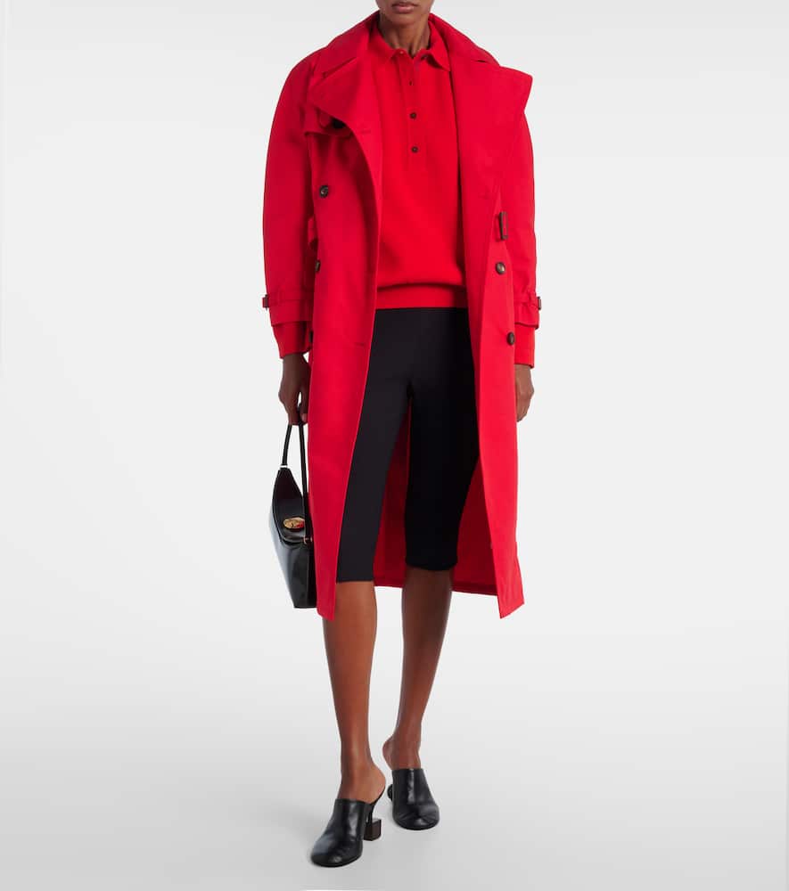 Jacquemus Cotton-blend Coat In Red
