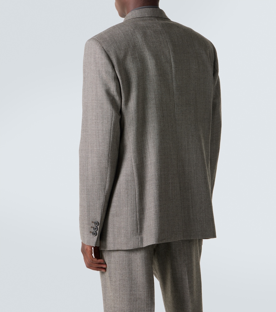  Our Legacy Our Legacy Ceremony Herringbone Virgin Wool Blazer 