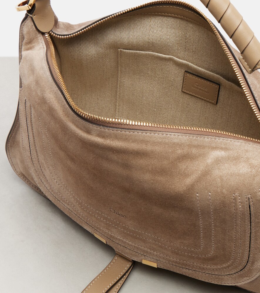  Chloe Chloé Schultertasche Marcie small Aus Veloursleder 
