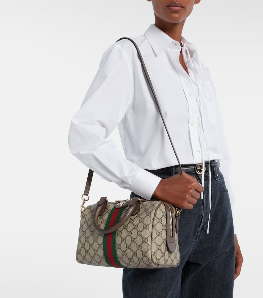 Gucci Ophidia Medium Gg Tote Bag In Sand