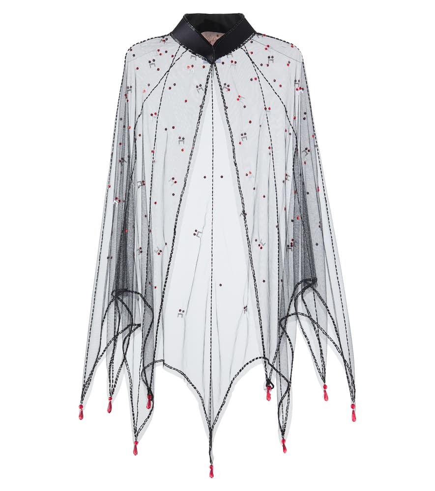 Tutu Du Monde Verziertes Cape Fangtastic Aus Tüll In Black