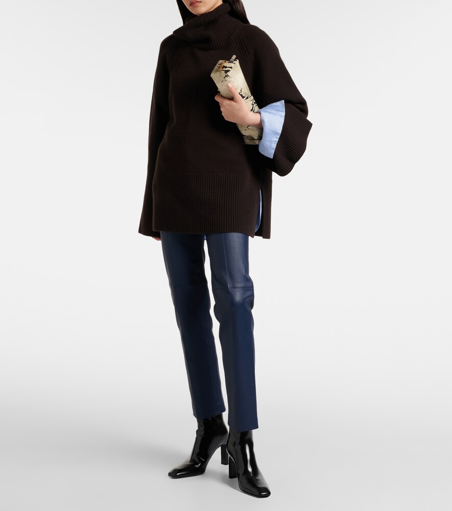 Joseph Coleman leather slim pants