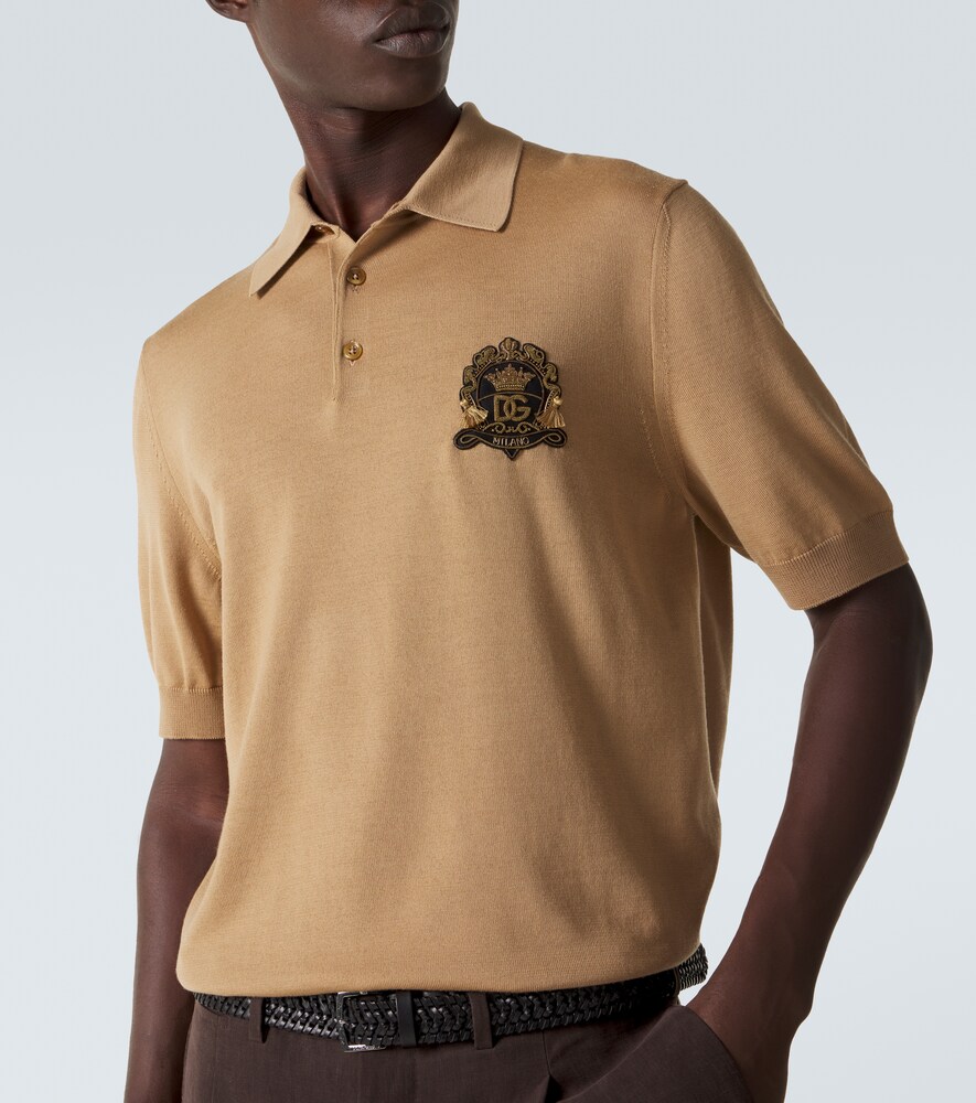  Dolce&gabbana Dolce&gabbana Polohemd Aus Schurwolle 