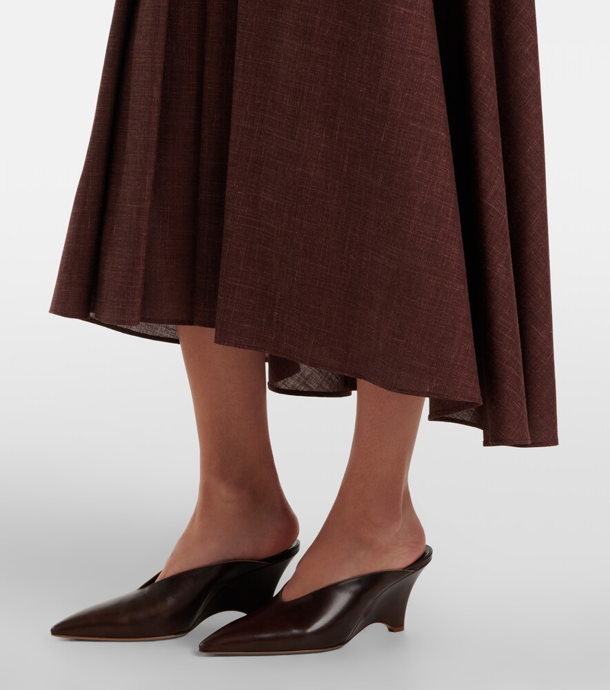  Loro Piana Loro Piana Midirock Petra Aus Wolle, Seide Und Leinen 