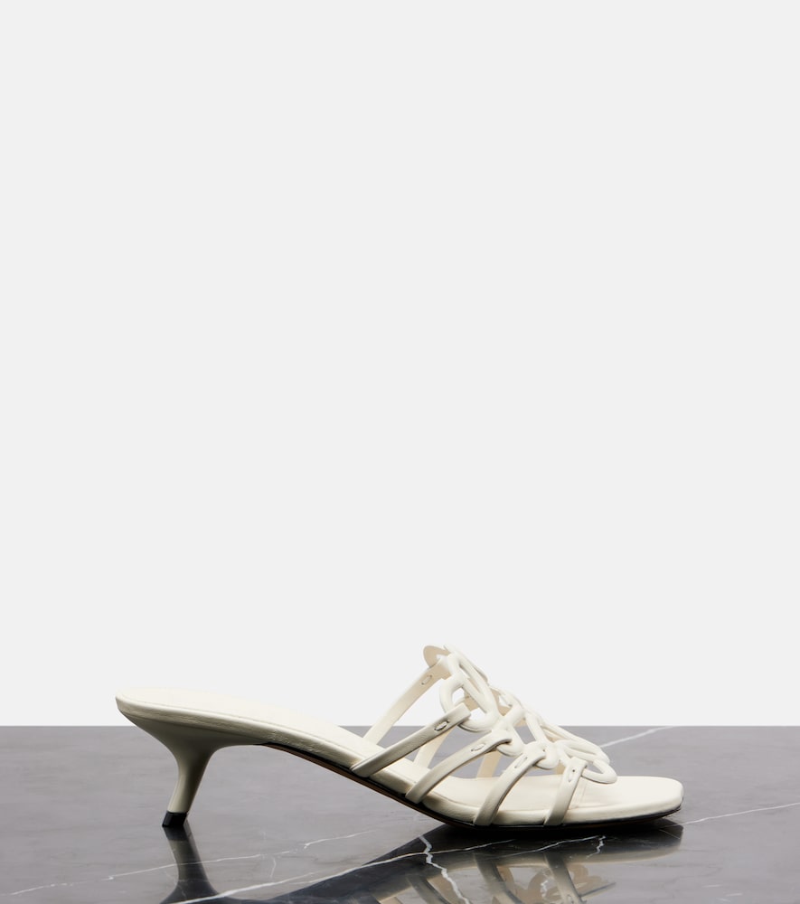  Loewe Loewe Petal Anagram Leather Mules 