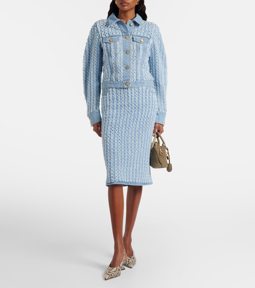  Nina Ricci Nina Ricci Bleistiftrock Aus Denim 