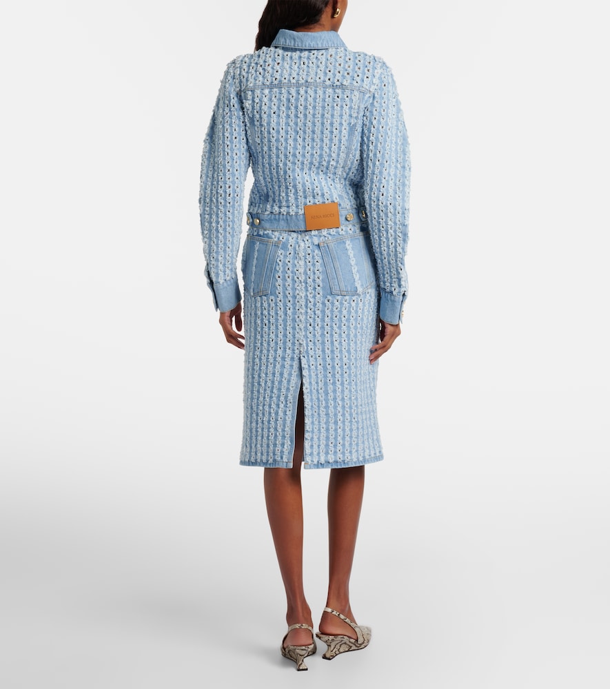  Nina Ricci Nina Ricci Bleistiftrock Aus Denim 