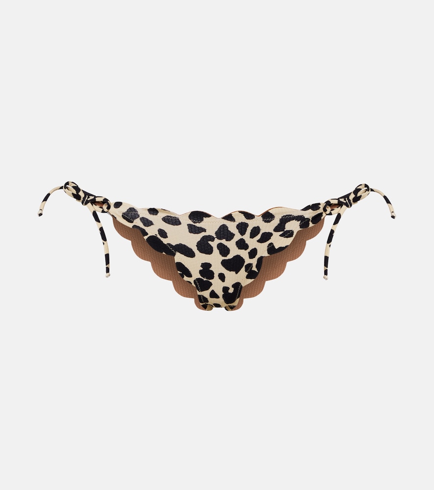 Marysia Tie Side scalloped bikini bottoms
