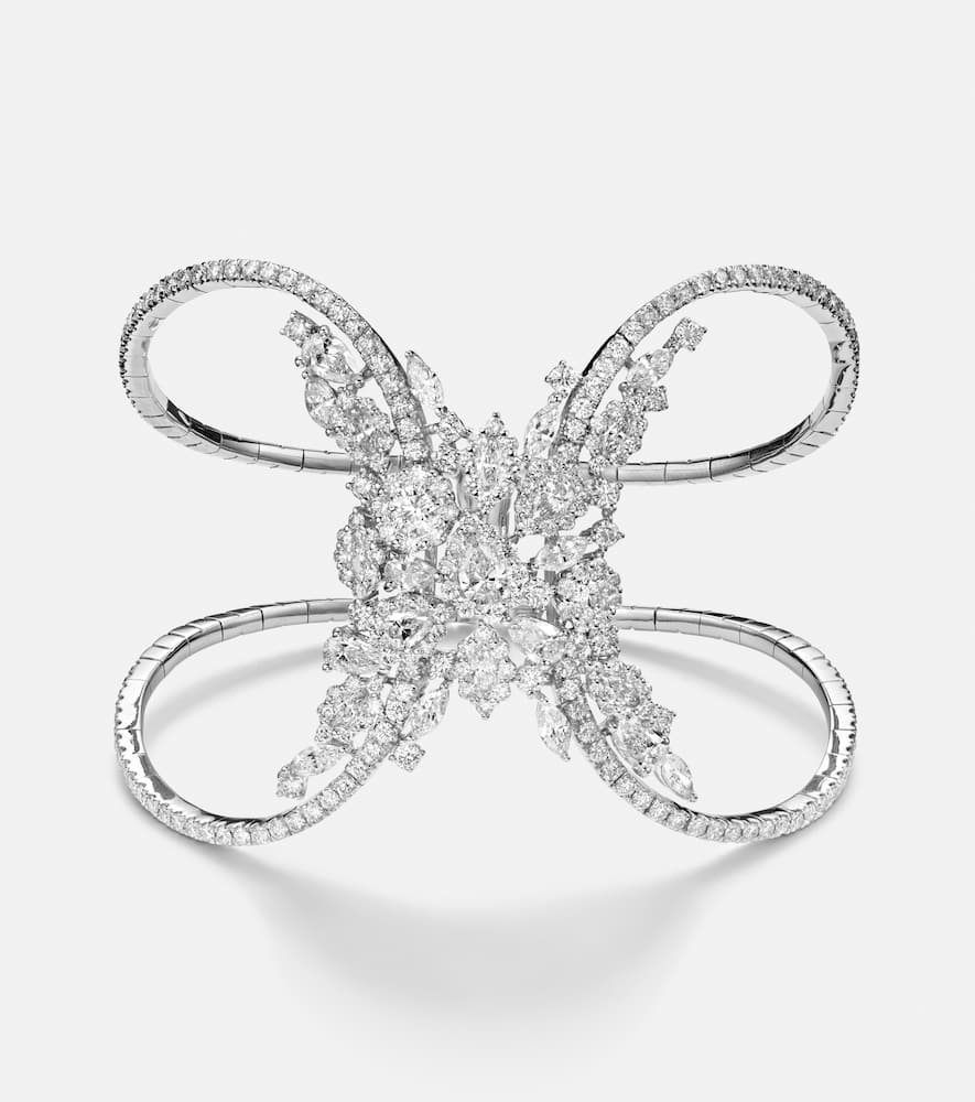 Yeprem 18kt White Gold (750/1000) Bracelet With Diamonds In Silver