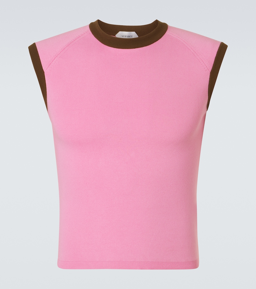 Versace Uomo Tank Top In Cotone Rosa It Taglia 46- Mytheresa