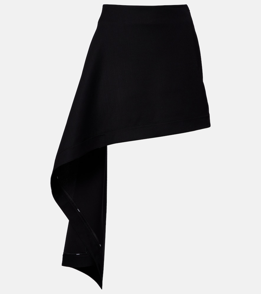 Loewe Draped wool miniskirt