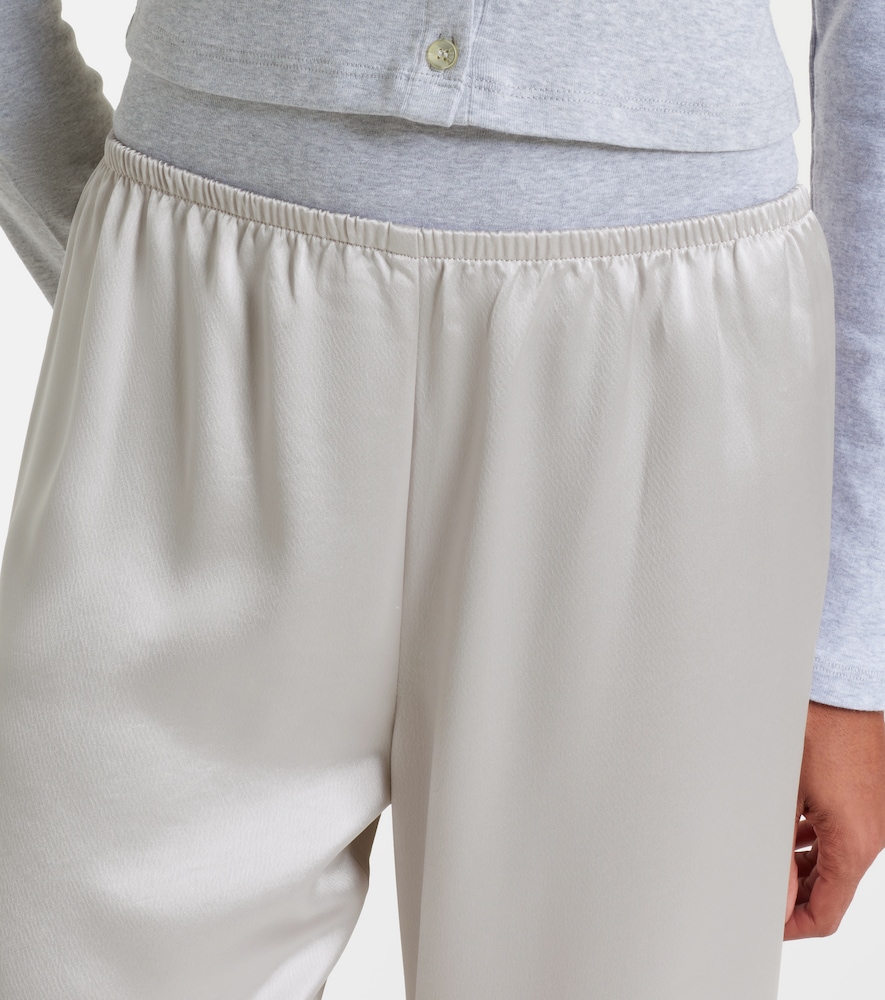  Leset Leset Barb Satin Wide-leg Pants 