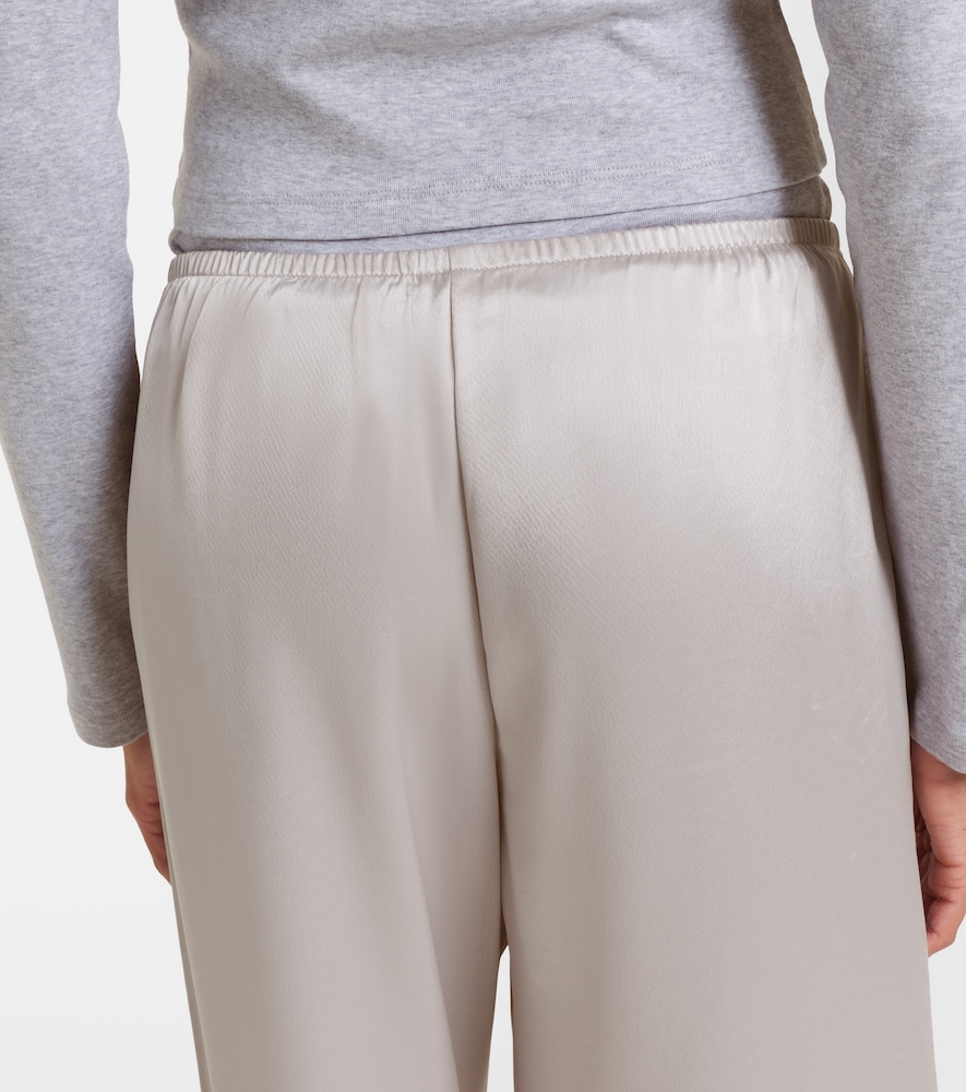  Leset Leset Barb Satin Wide-leg Pants 