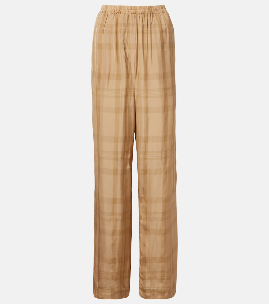 Pantaloni Baxter in twill a quadri