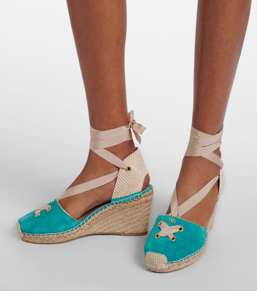 Valentino Garavani Resort suede espadrille wedges