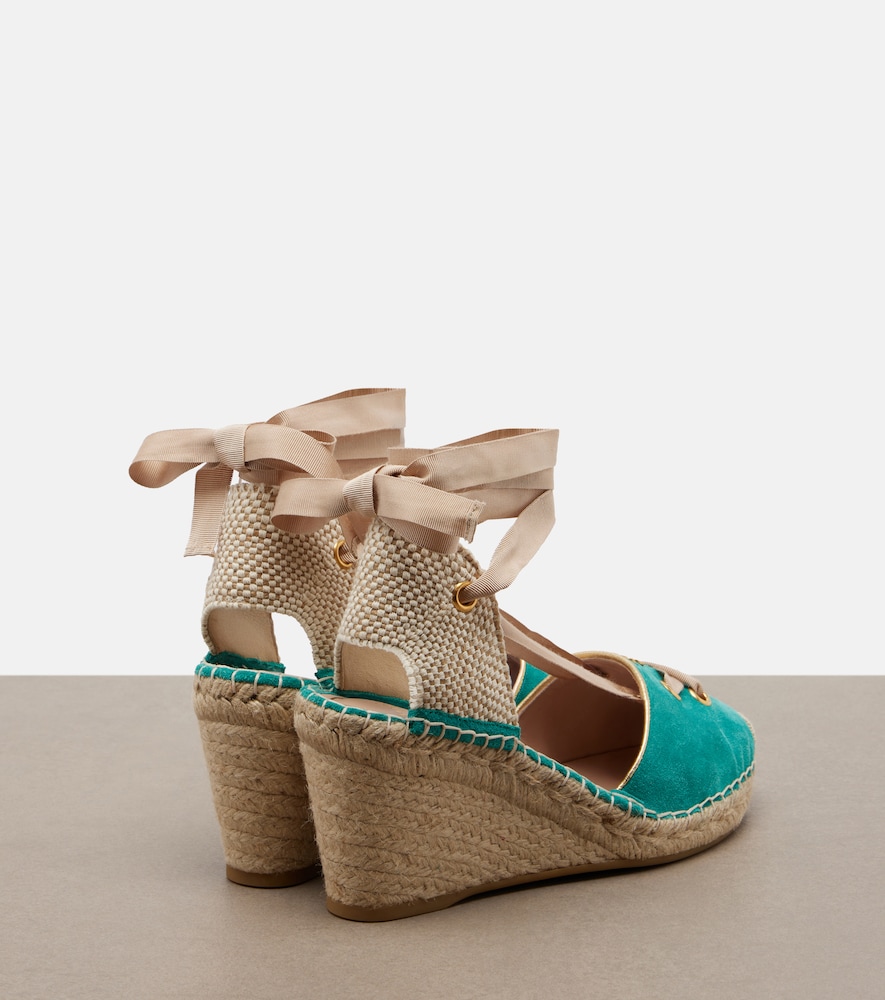  Valentino Garavani Valentino Garavani Resort Suede Espadrille Wedges 