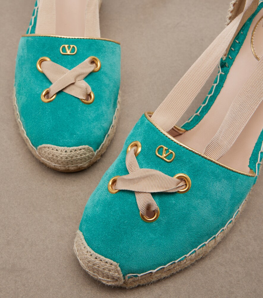  Valentino Garavani Valentino Garavani Resort Suede Espadrille Wedges 