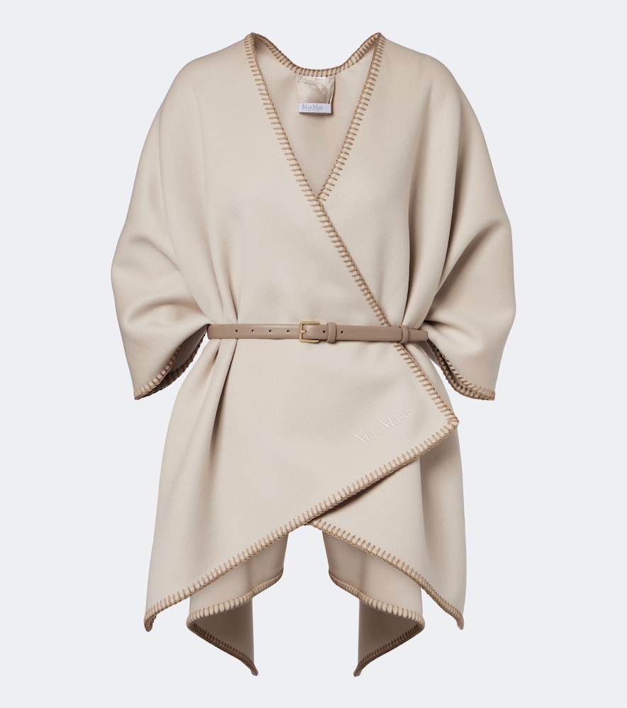 Max Mara Women's Beige Virgin Wool Cape - Mytheresa