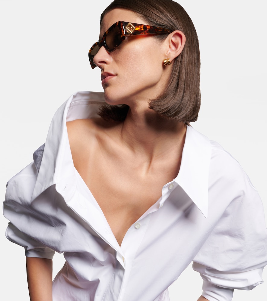  Fendi Fendi Ff Diamonds Rectangular Sunglasses 