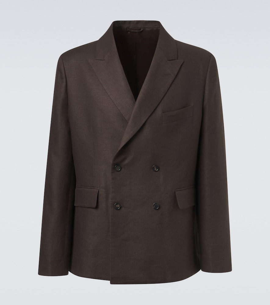 Blazer doppiopetto in lino