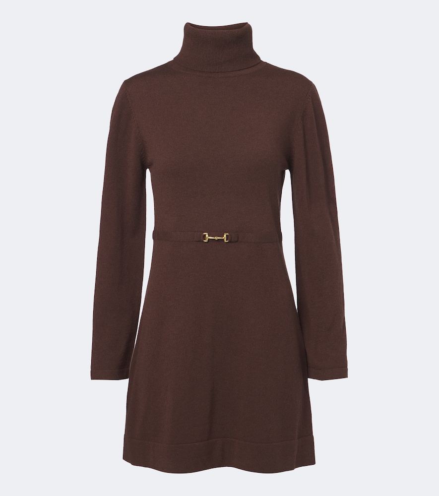 Abito corto Aly in lana e cashmere