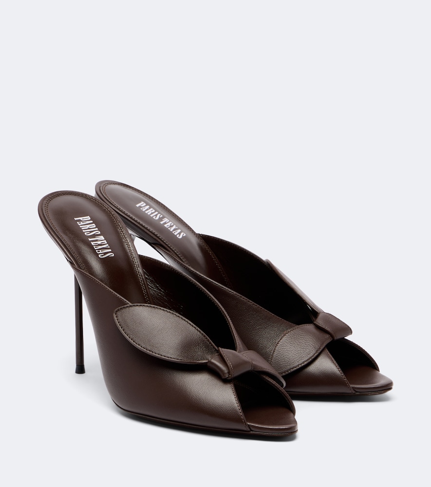 Mules Lidia in pelle con fiocco