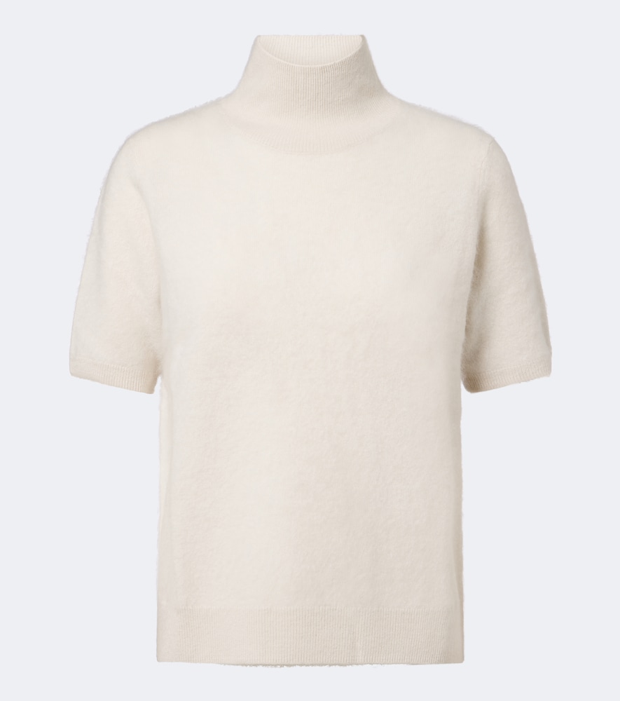 S Max Mara Wool Turtleneck Sweater In Beige