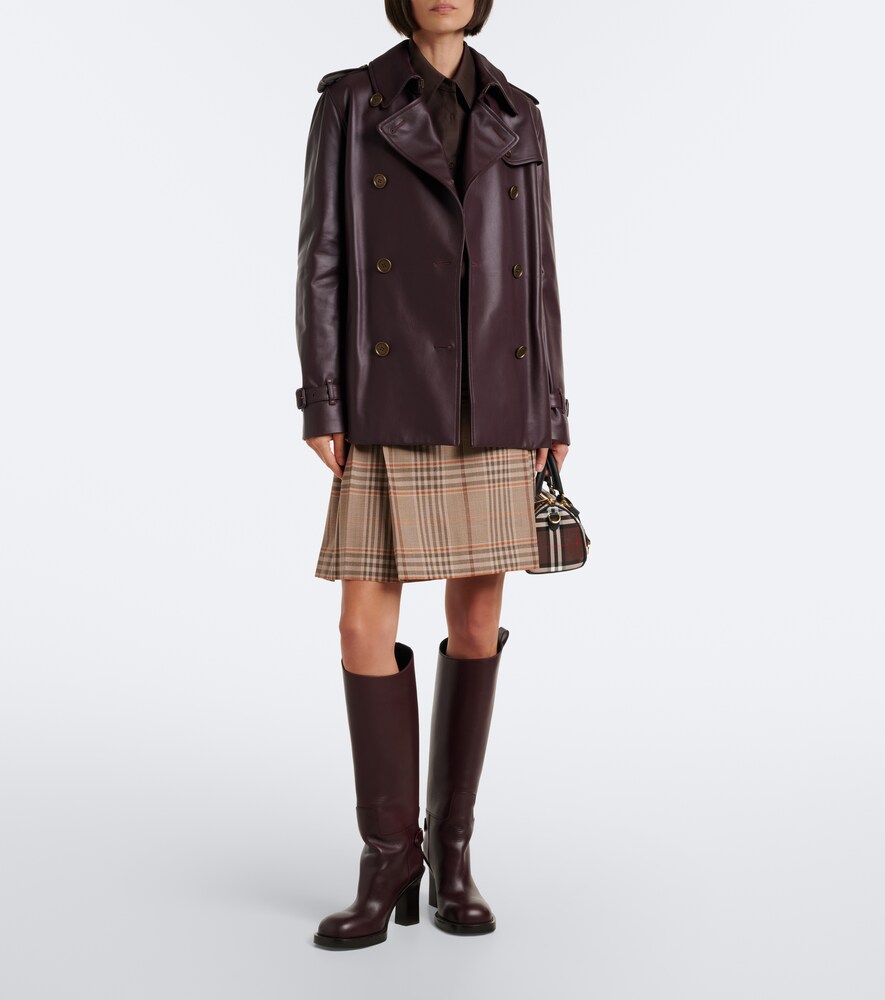 Leather Trench Coat