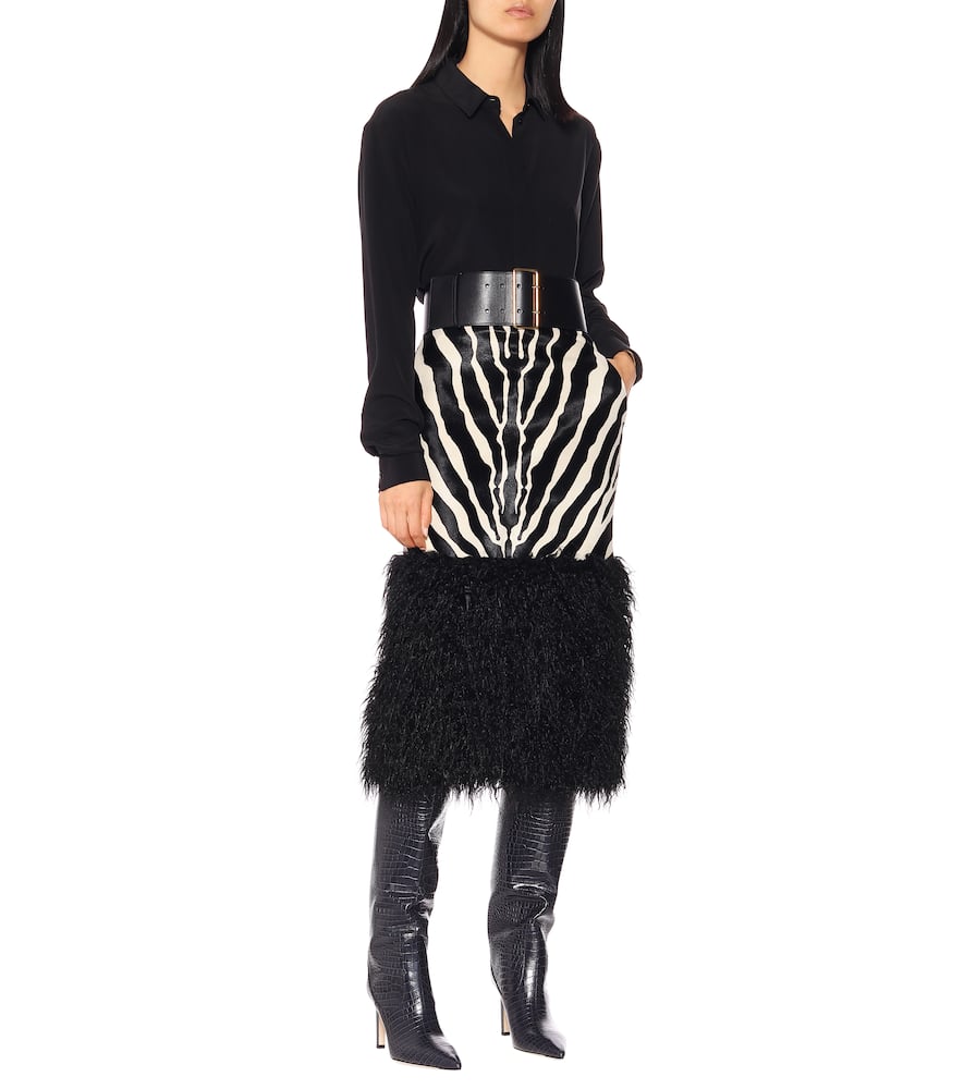 Mavis 85 knee-high leather boots by Jimmy Choo