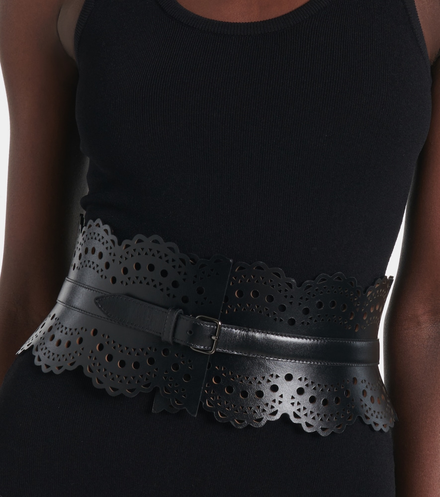  Alaia Alaia Leather Corset Belt 