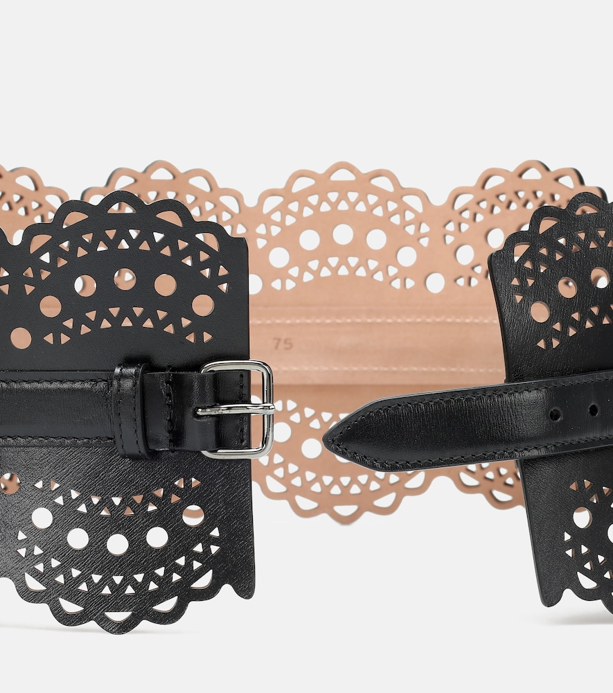  Alaia Alaia Leather Corset Belt 