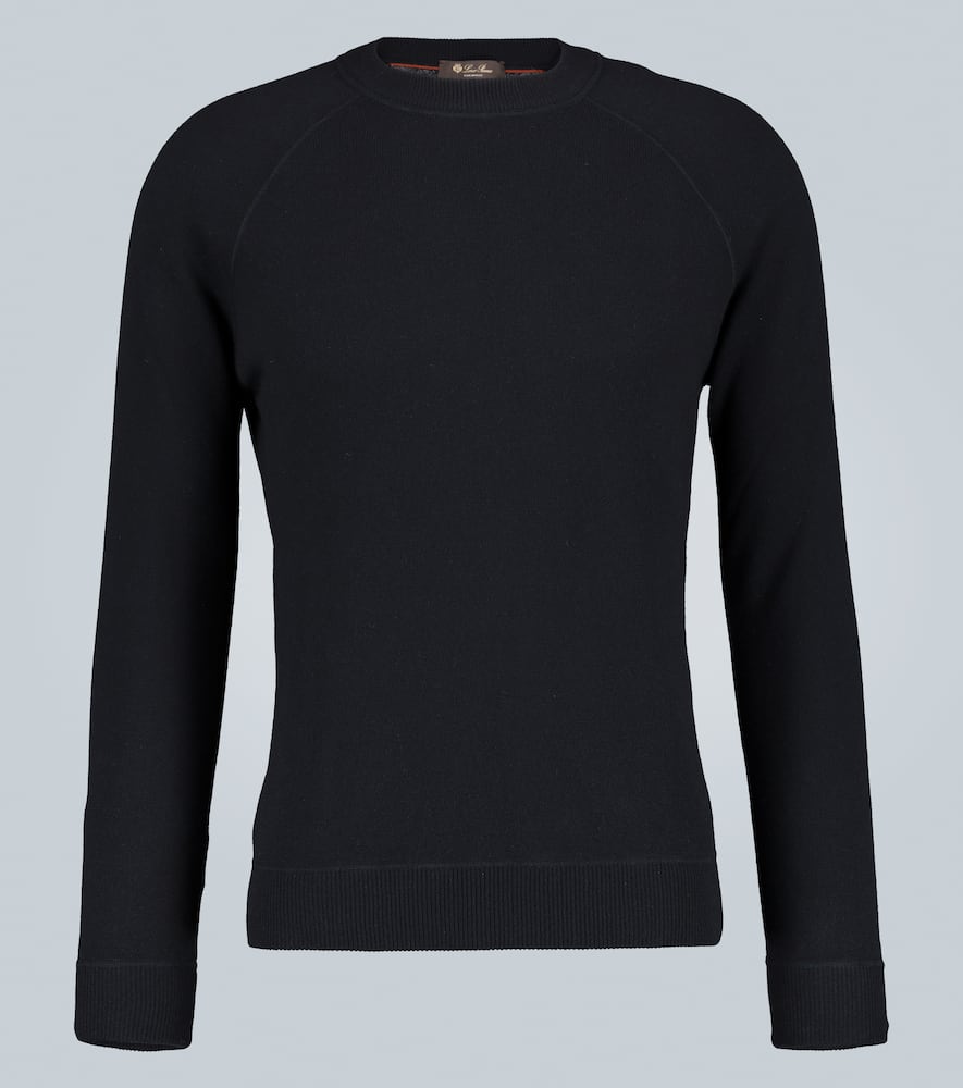 Loro Piana Cable-knit Baby Cashmere Sweater In Blue