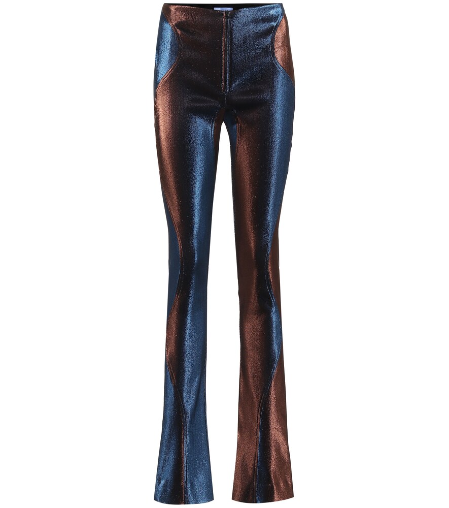 Mugler Colour-block Skinny Kick-flare 