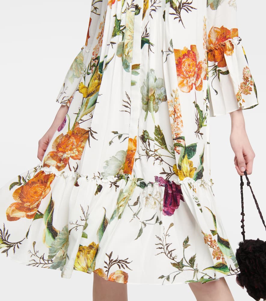 ERDEM WINFORD FLORAL MIDI DRESS