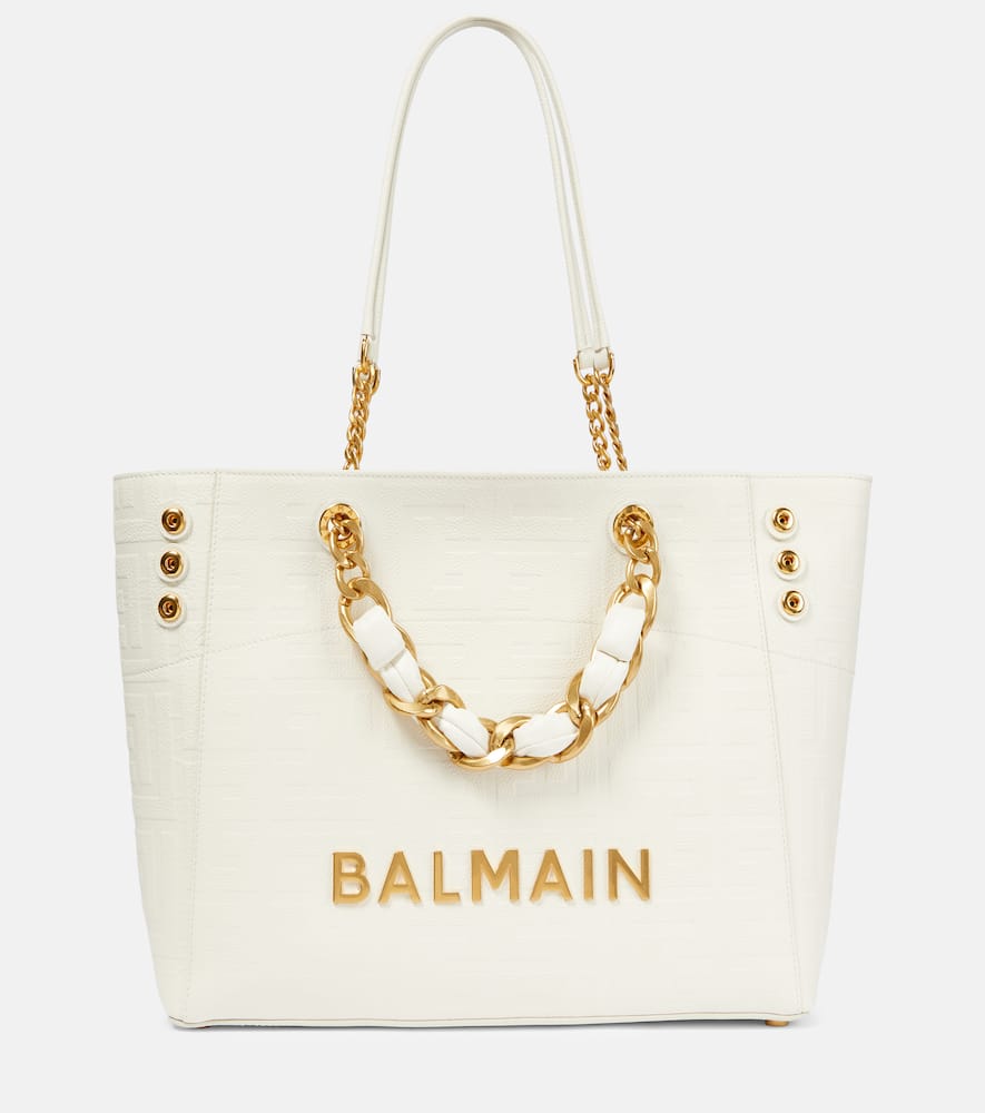 BALMAIN 1945 LEATHER TOTE BAG