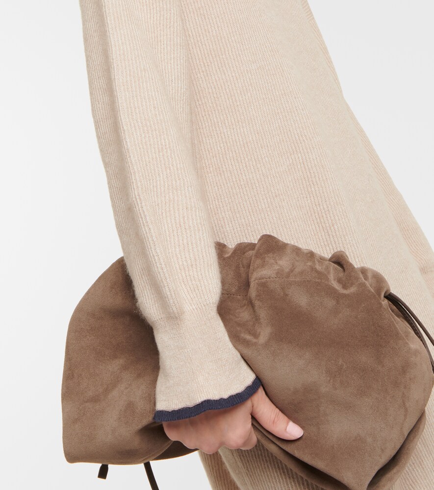  Brunello Cucinelli Brunello Cucinelli Midikleid Aus Alpakawolle Und Baumwolle 