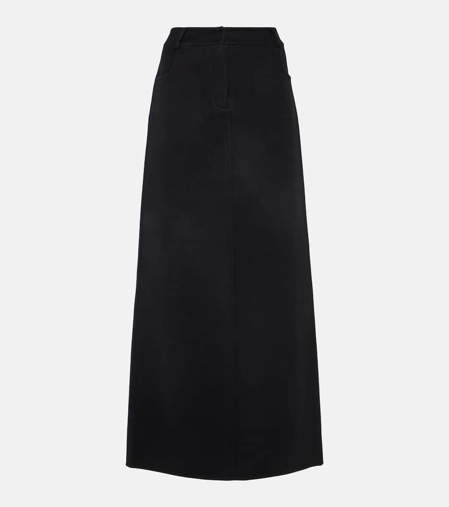 Malvo wool-blend maxi skirt