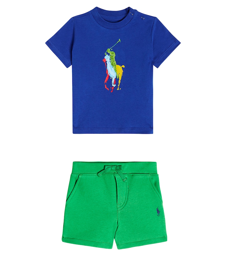 Polo Ralph Lauren Kids Baby jersey T-shirt and shorts set