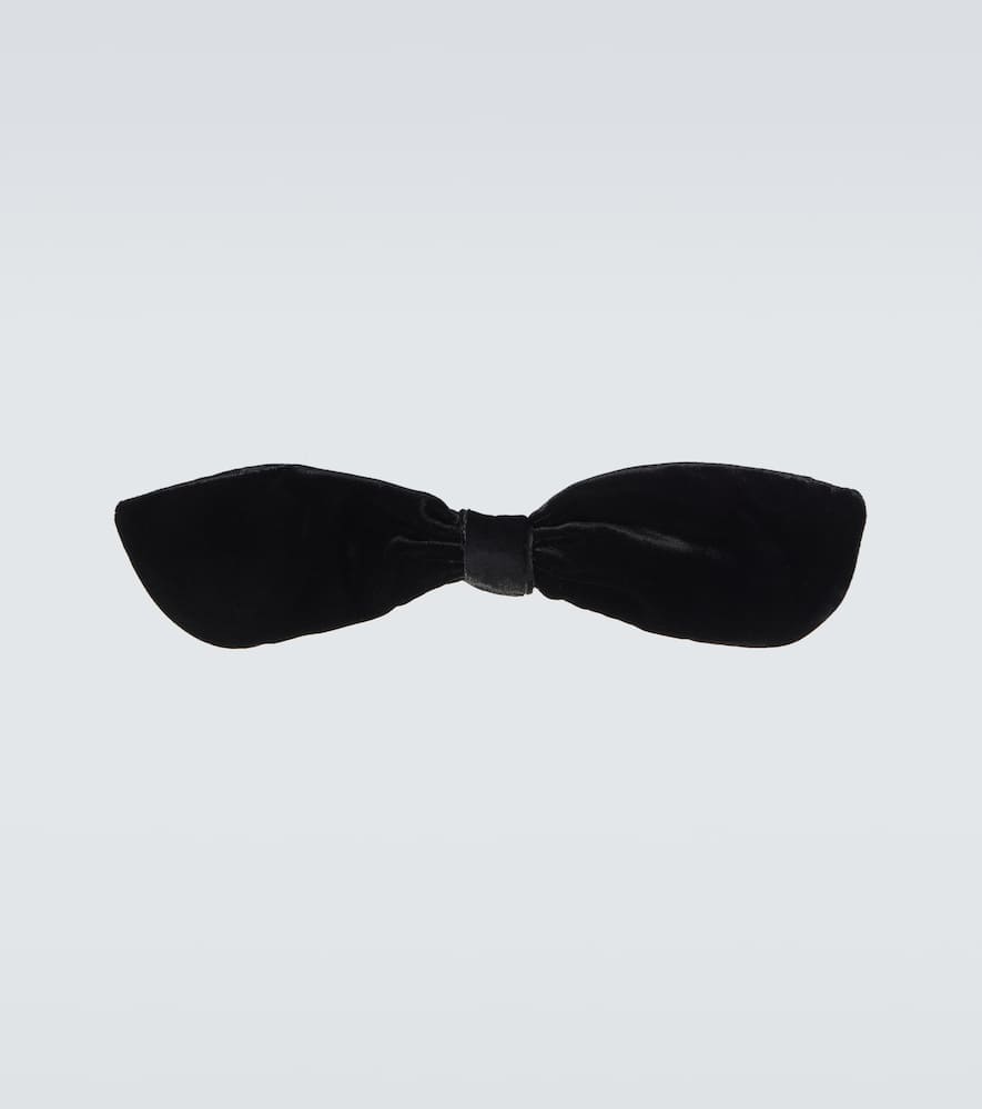 Valentino Garavani Silk Bow Tie In Black