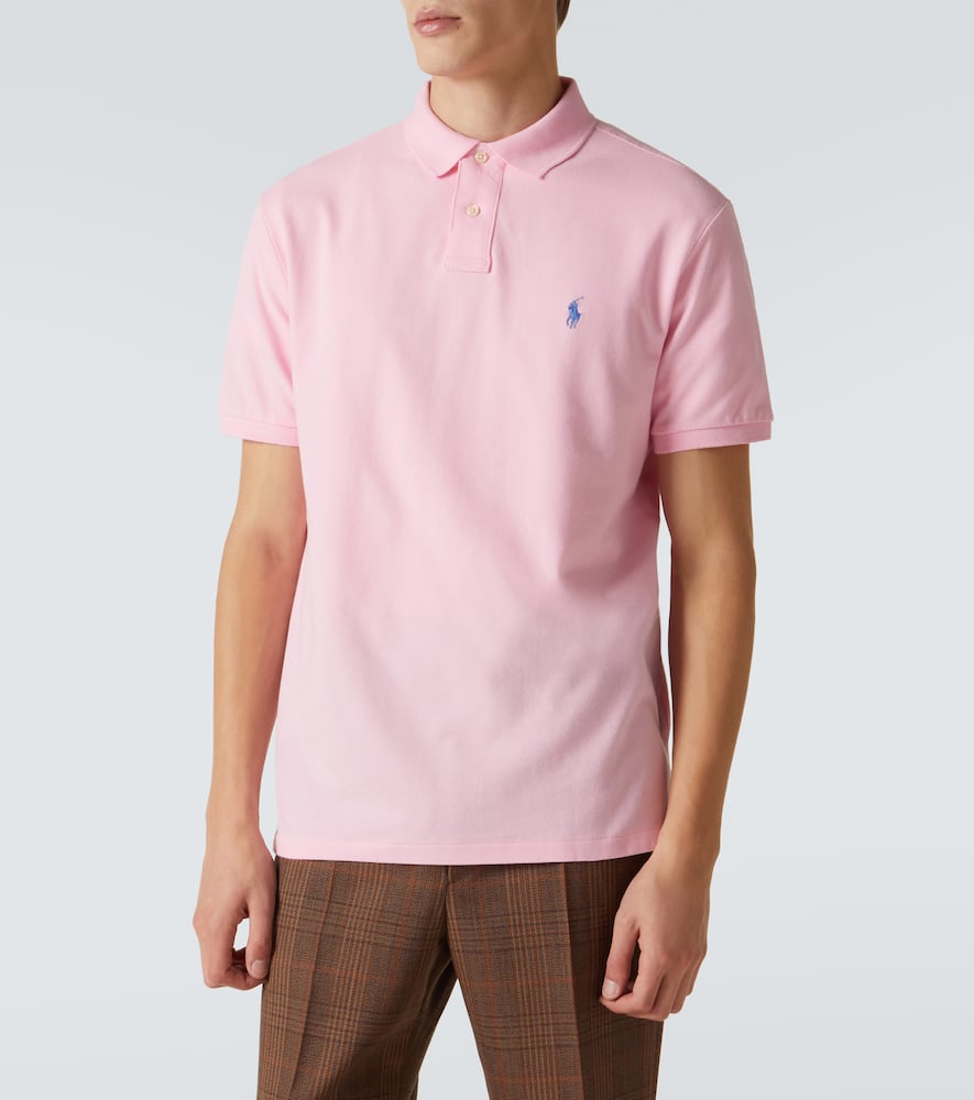 Polo Ralph Lauren Logo-embroidered Polo T-shirt In Carmel Pink/c7349