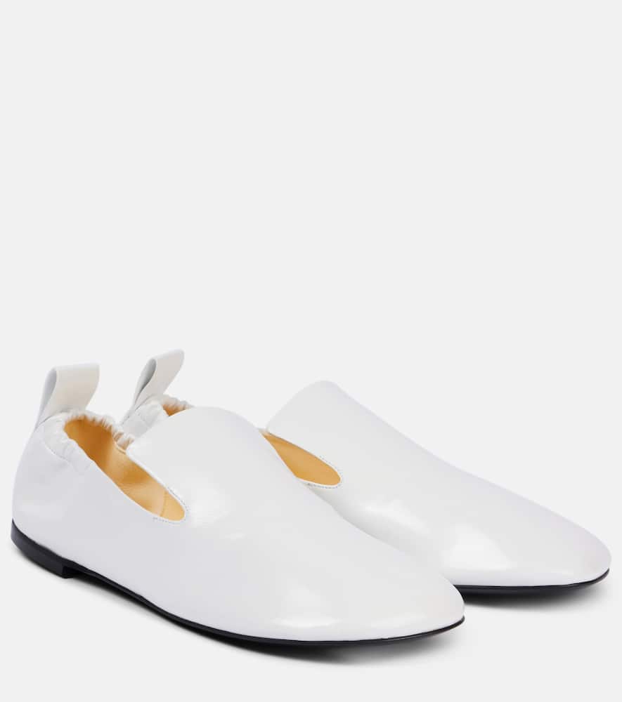 Glove leather loafers