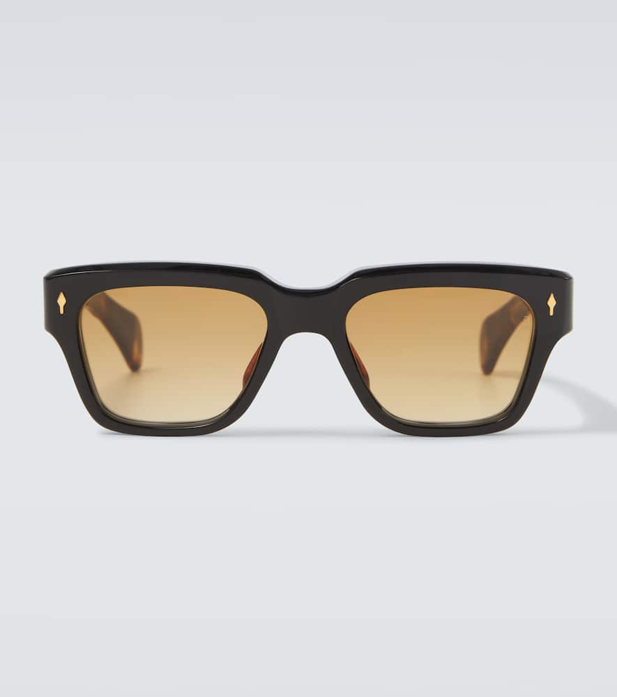 Jacques Marie Mage Fellini Square Sunglasses In Brown