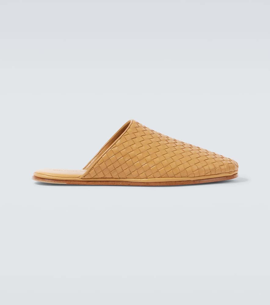 Sunday Intrecciato leather mules