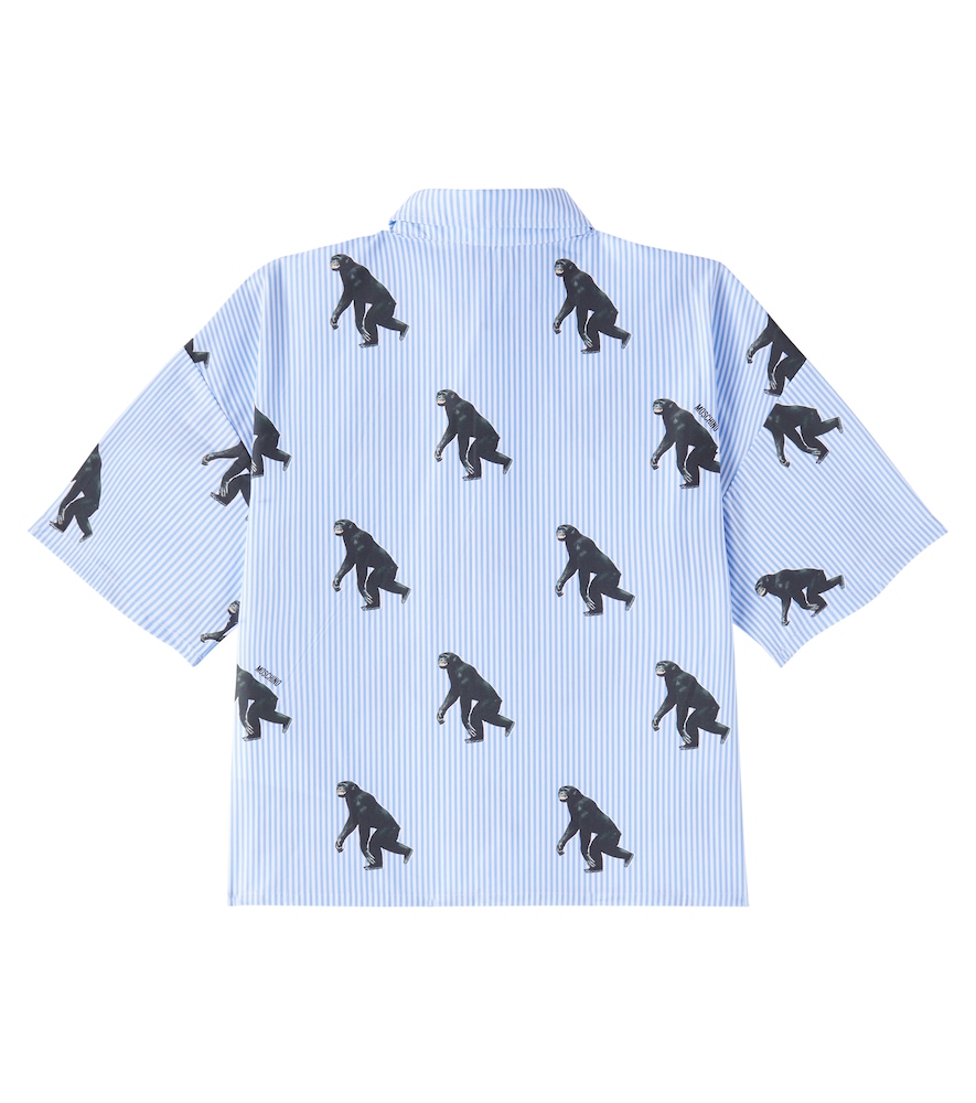  Moschino Kids Moschino Kids Bedrucktes Hemd Aus Baumwolle 